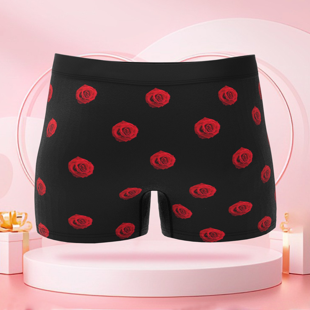 女性用のカスタム漫画ドレス,パーソナライズされた顔のバレンタインデーボクサーショーツ,ボーイフレンドへのバレンタインデーギフト - 