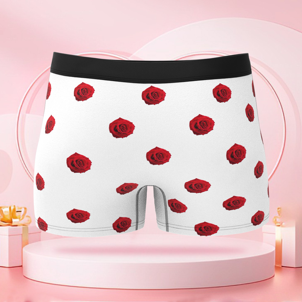 女性用のカスタム漫画ドレス,パーソナライズされた顔のバレンタインデーボクサーショーツ,ボーイフレンドへのバレンタインデーギフト - 