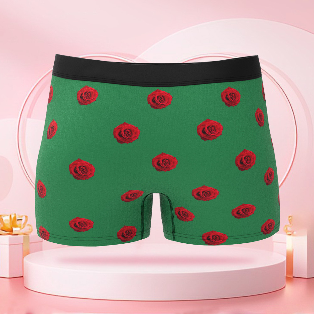 女性用のカスタム漫画ドレス,パーソナライズされた顔のバレンタインデーボクサーショーツ,ボーイフレンドへのバレンタインデーギフト - 