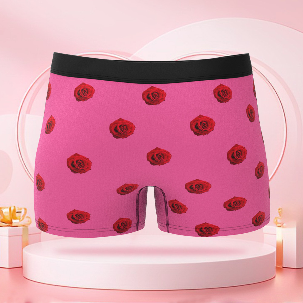 女性用のカスタム漫画ドレス,パーソナライズされた顔のバレンタインデーボクサーショーツ,ボーイフレンドへのバレンタインデーギフト - 