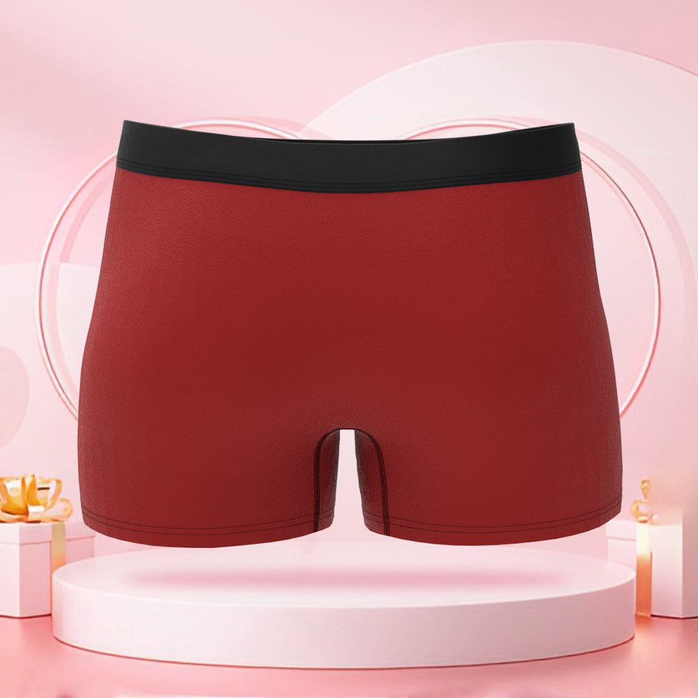 バナナを持った女性の絵が入ったカスタマイズされたメンズボクサーブリーフ,カスタマイズされた顔,バレンタインデーのボーイフレンドへのサプライズギフト - 