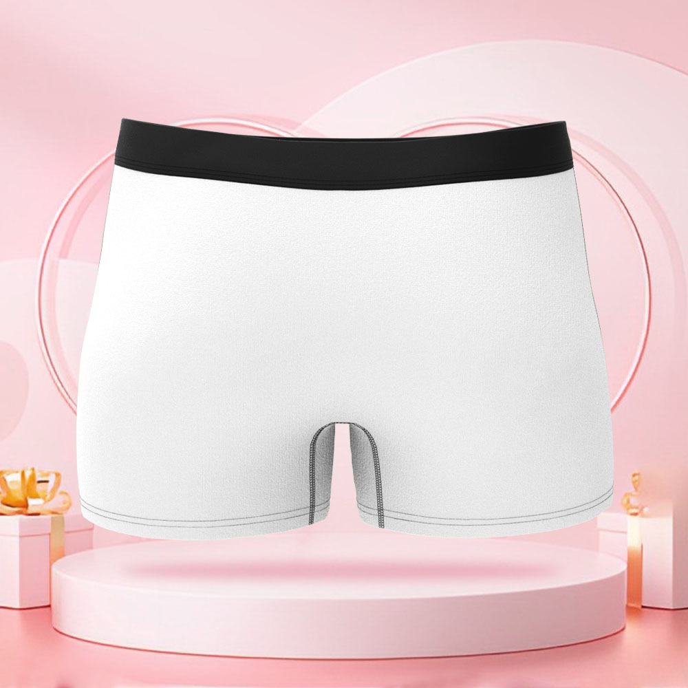 バナナを持った女性の絵が入ったカスタマイズされたメンズボクサーブリーフ,カスタマイズされた顔,バレンタインデーのボーイフレンドへのサプライズギフト - 