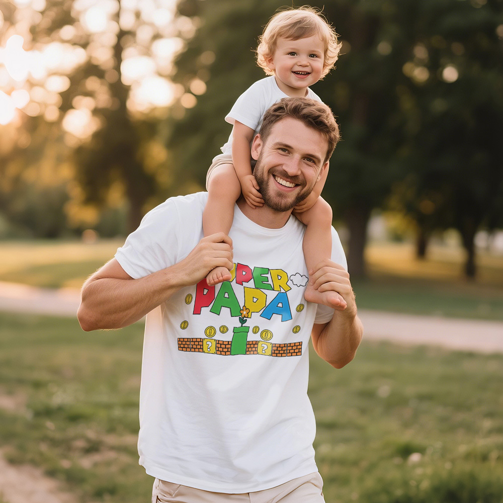 父へのギフトtシャツ パパへのギフトシャツ 父の日用パパシャツ - 