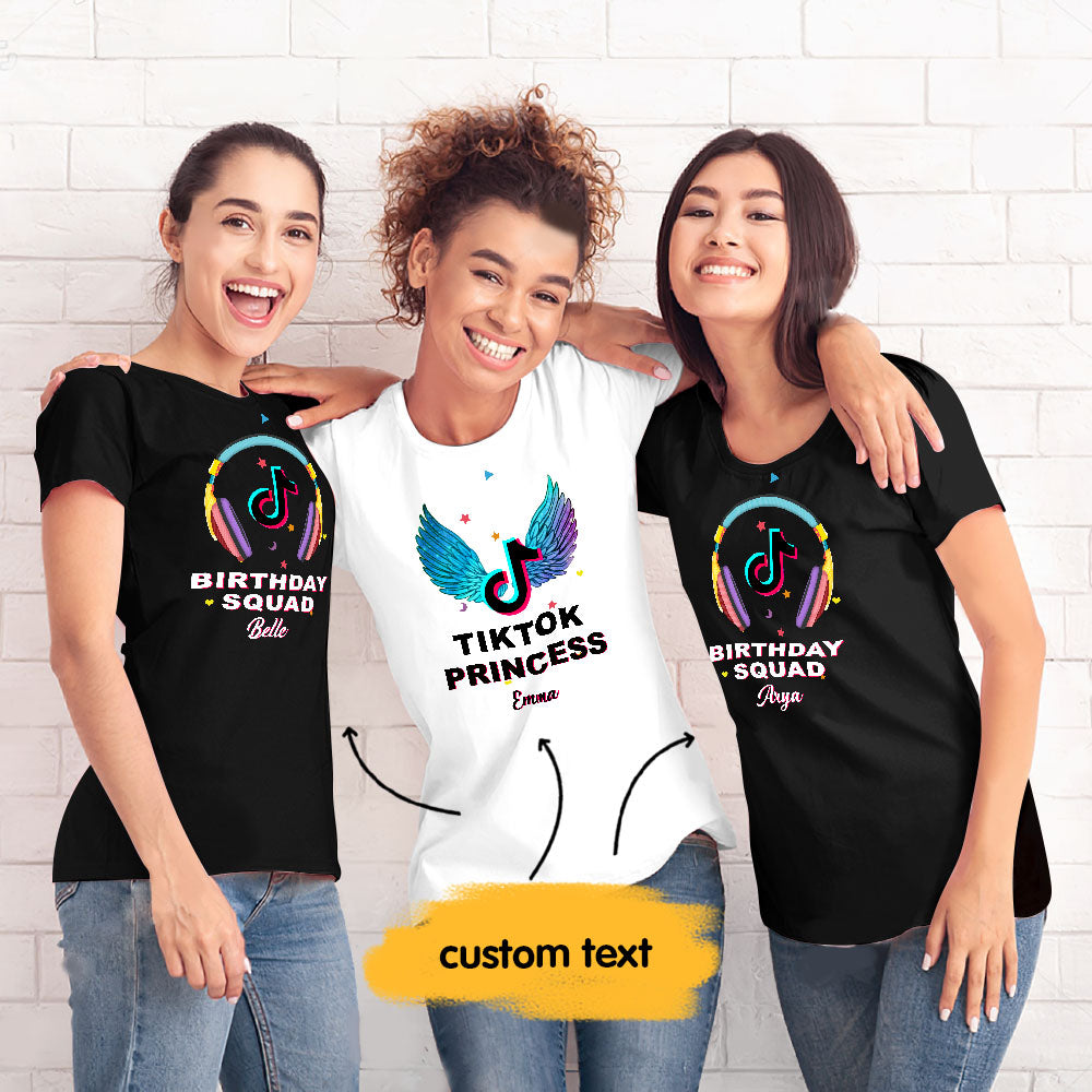 カスタム誕生日シャツ-TikTokチームの誕生日シャツ-ベストチームの誕生日シャツ