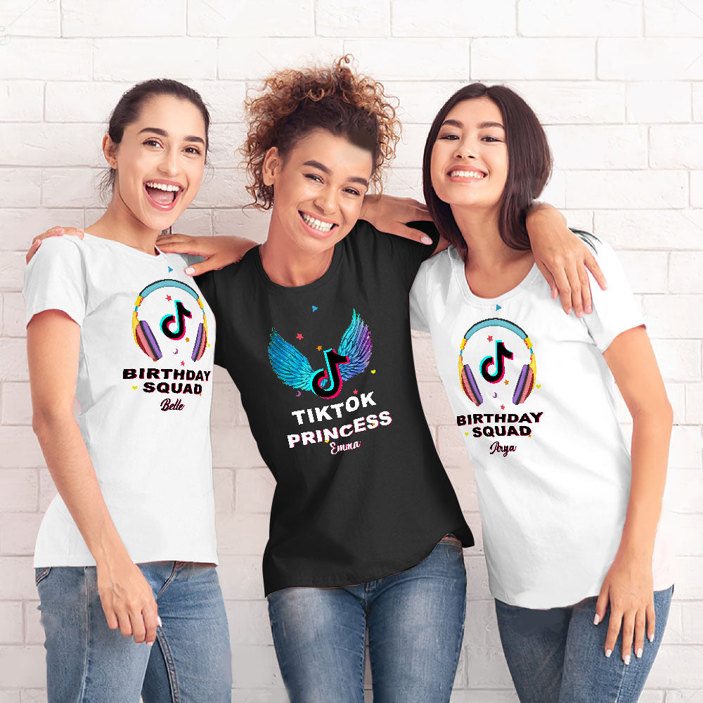 カスタム誕生日シャツ-TikTokチームの誕生日シャツ-ベストチームの誕生日シャツ