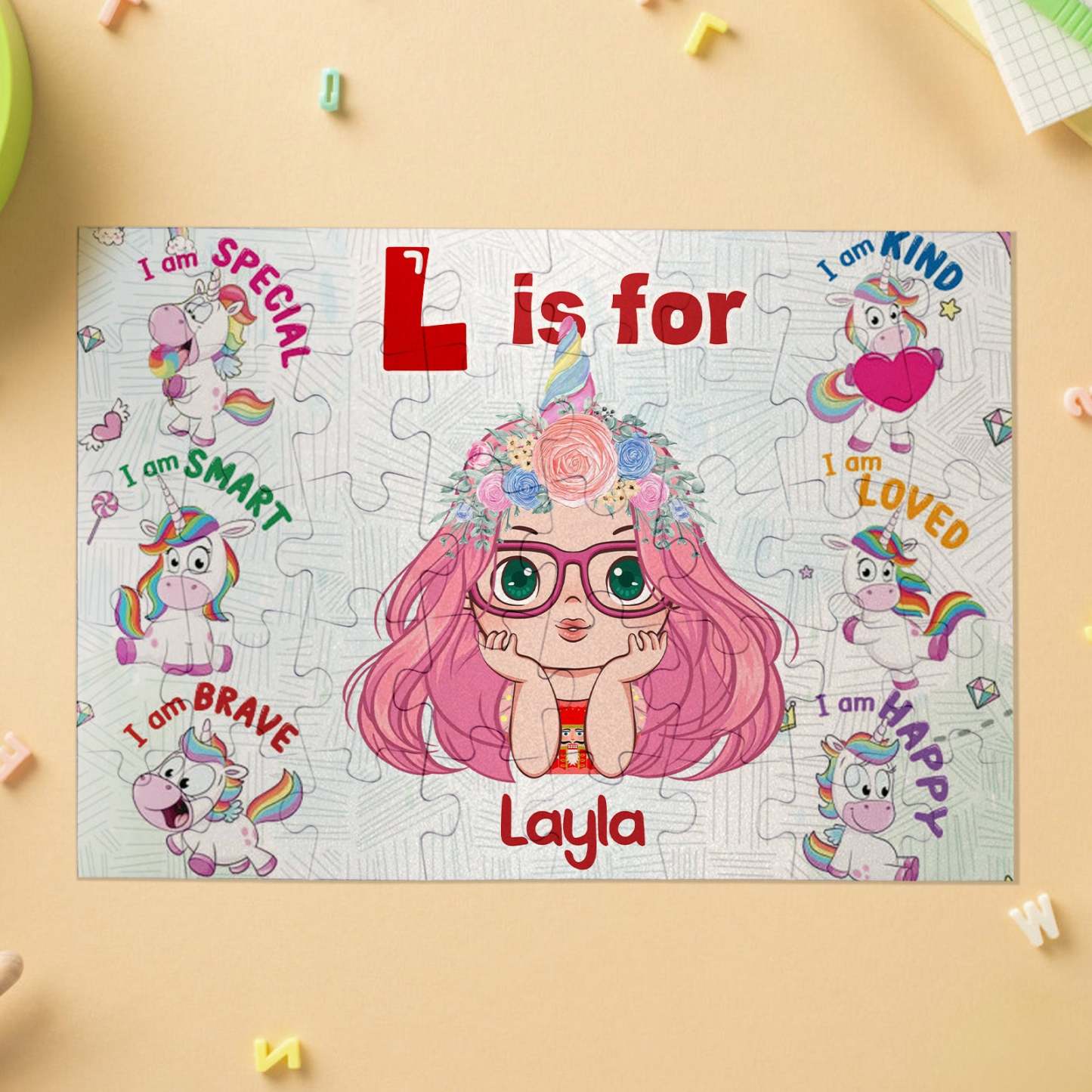 パーソナライズされたジグソーパズル - お誕生日おめでとう |孫へのギフト - 子供へのギフト - トレンディ 2024 新作 2024 - パーソナライズされたパズル - 