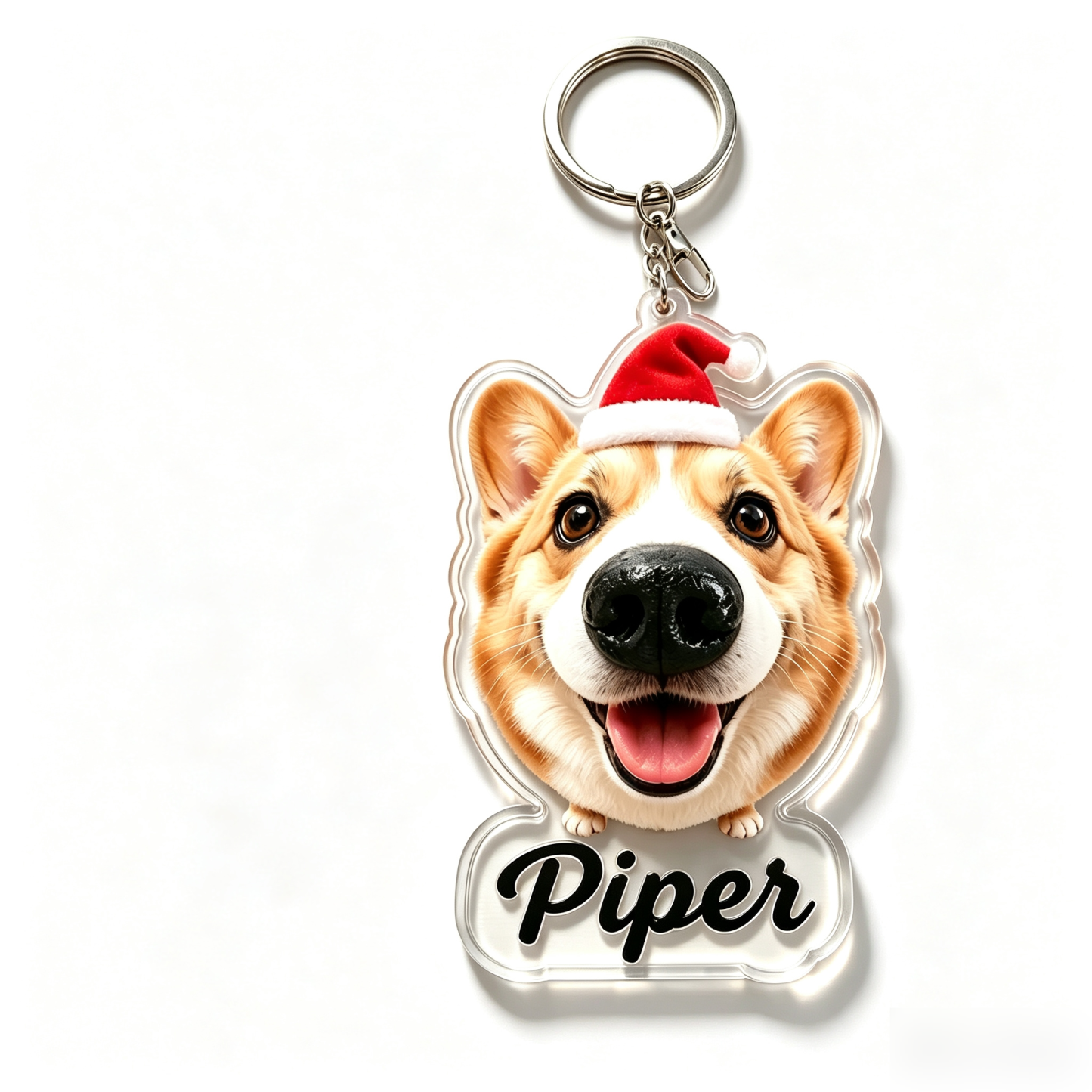 カスタム犬の鼻型クリスマススクイーズ冷蔵庫マグネット – ペットの顔と名前をパーソナライズ,犬好きへのかわいいホリデーギフト