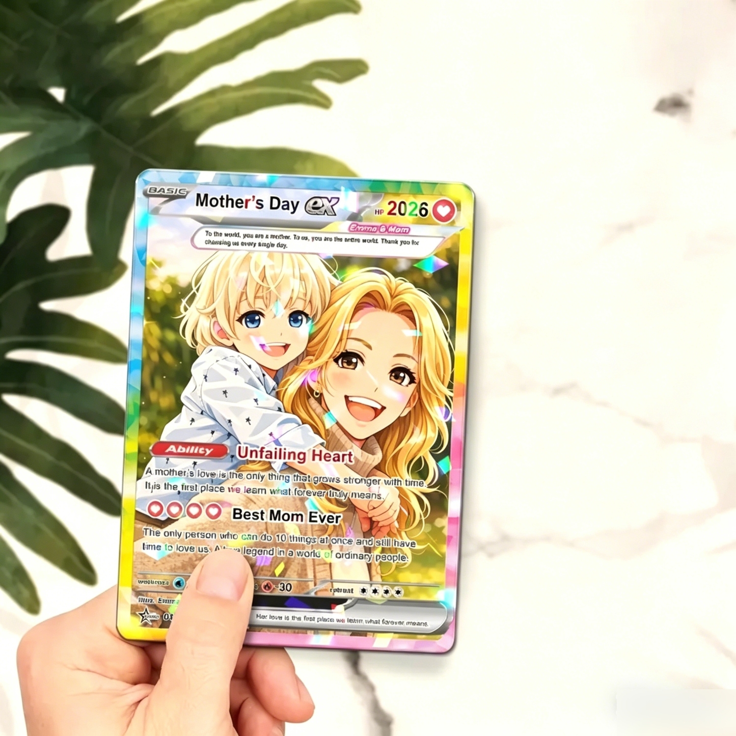 カスタム母の日トレーディングカード,カスタムフォトカード,お母さんへのギフト,母の日ギフト - 