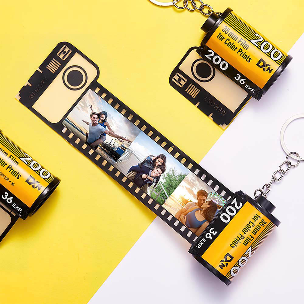 カスタムカメラロールキーホルダーベストプレゼント‐写真5 10 15 20枚写真添付作成遠距離恋愛プレゼント