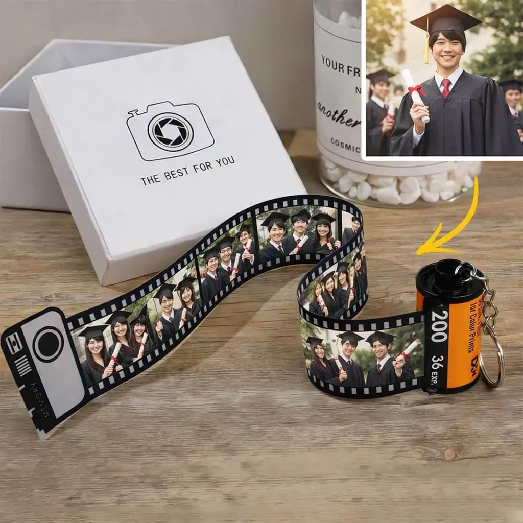 カスタムカメラロールキーホルダーベスト贈り物‐写真5 10 15 20枚写真添付作成卒業プレゼントバレンタインデープレゼント