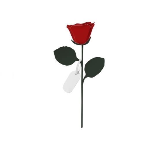 カスタムレザーローズ 名前入り 愛する人への永遠の贈り物