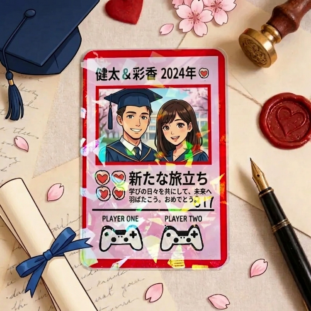 母の日 プレゼント写真入り TCGスタイル カスタムカード