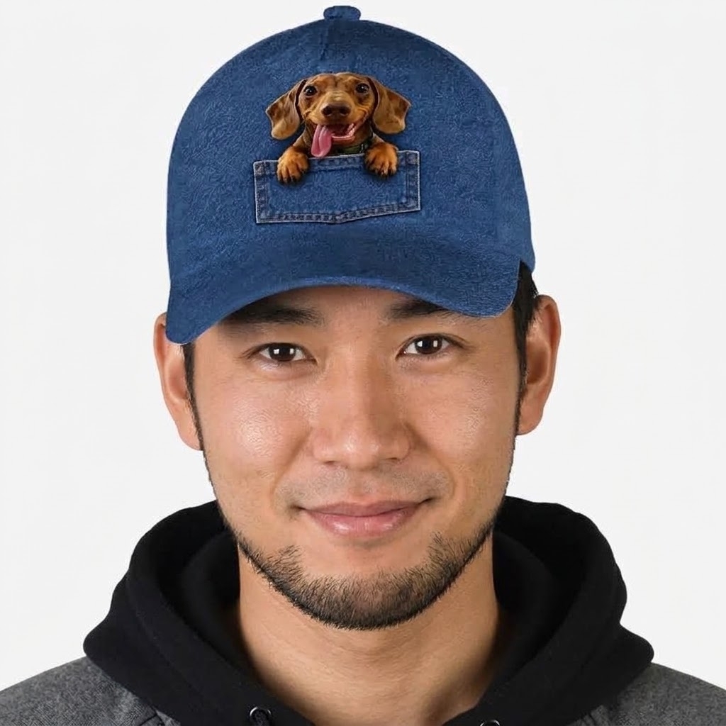 愛犬の名前入りキャップ｜名入れできるクラシックベースボールキャップ オリジナルペットネーム帽子 愛犬家へのギフト