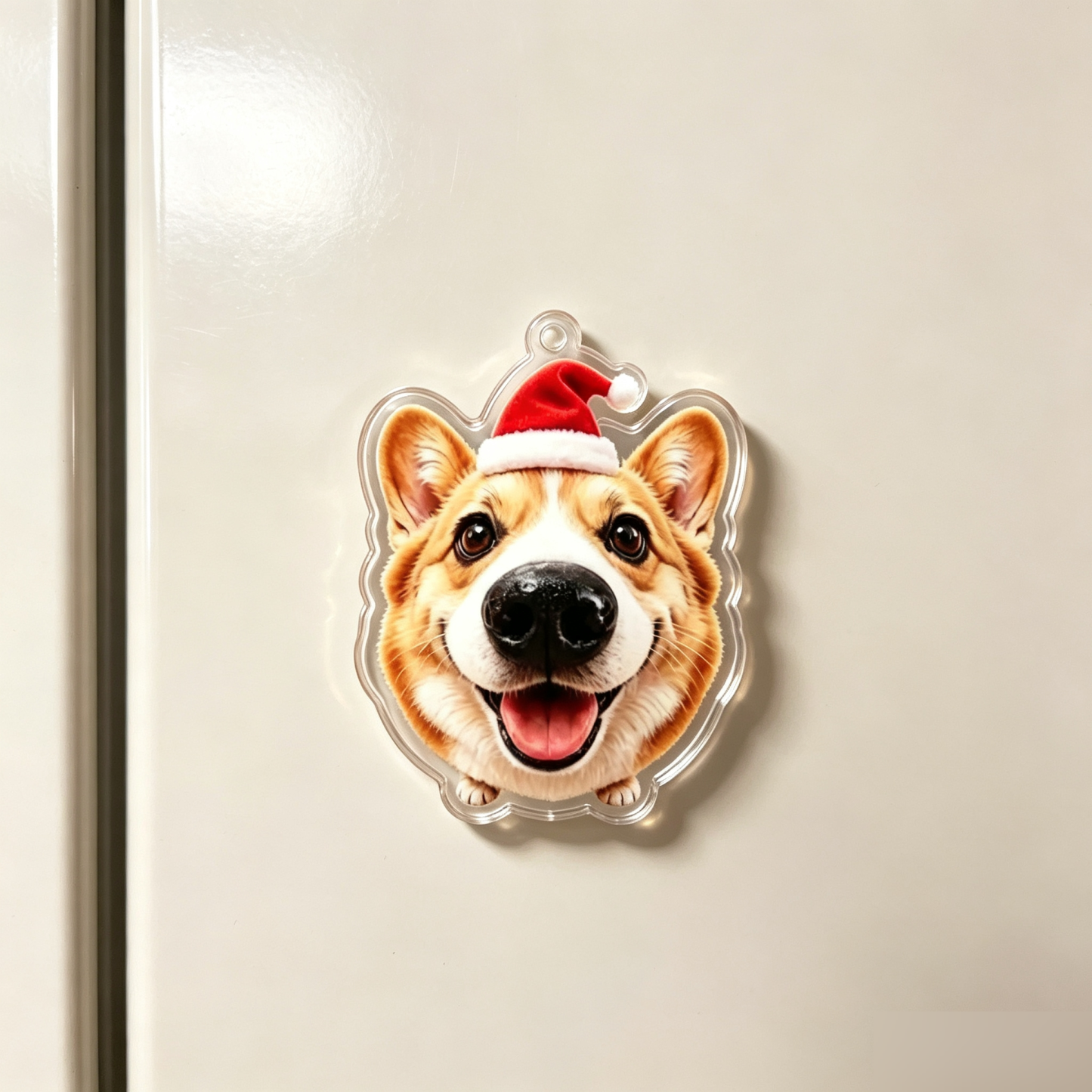 カスタム犬の鼻型クリスマススクイーズ冷蔵庫マグネット – ペットの顔と名前をパーソナライズ,犬好きへのかわいいホリデーギフト