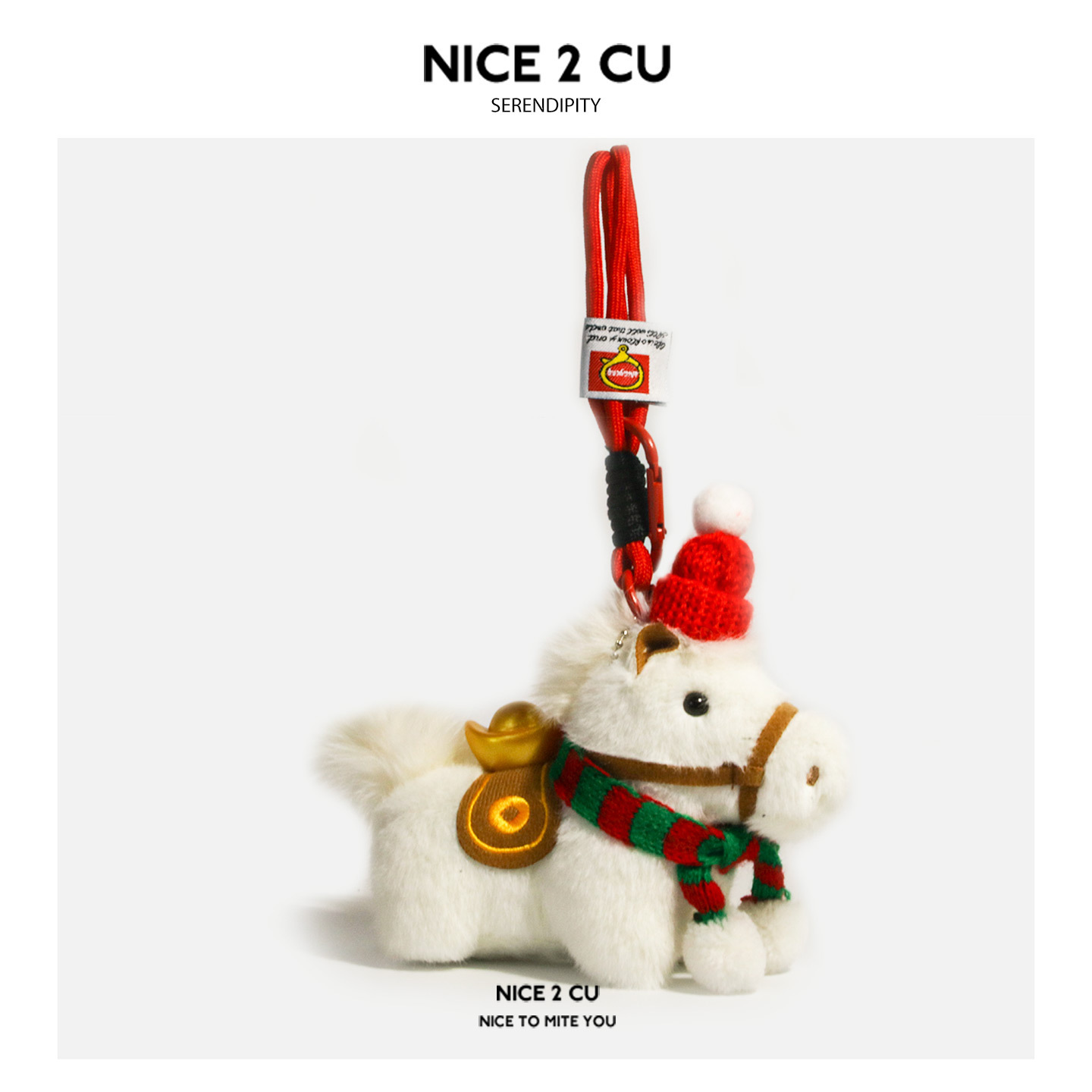 馬年ラッキーキーホルダー 2026 新年ギフト 彼へのポニーチャーム