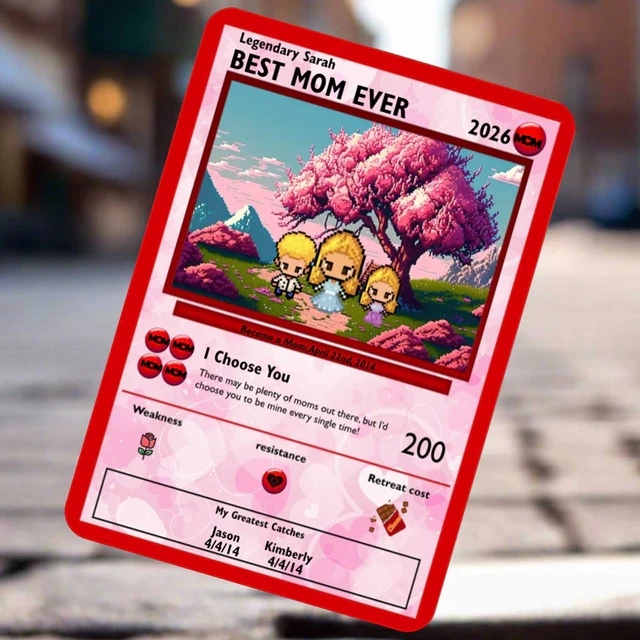 カスタム母の日トレーディングカード,カスタムフォトカード,お母さんへのギフト,母の日ギフト - 