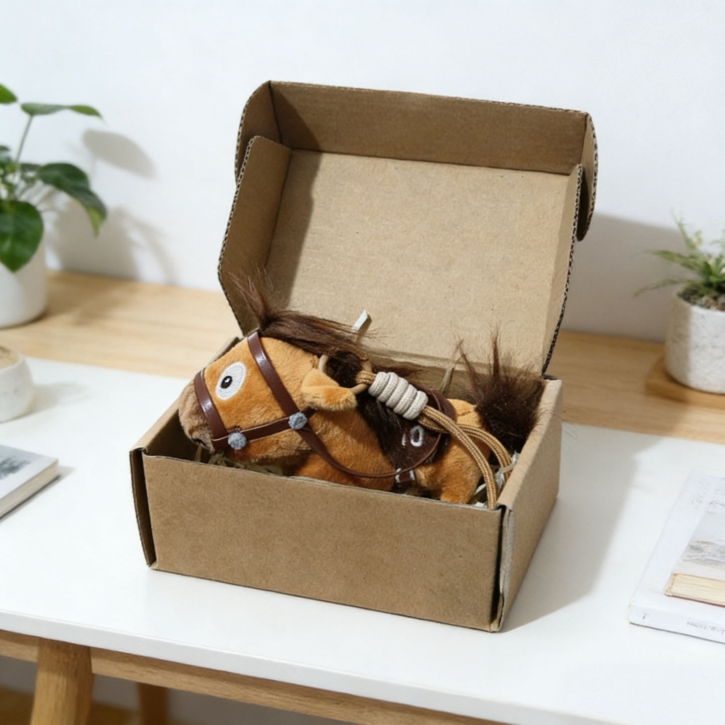 2026年幸運の星座馬ぬいぐるみキーチェーンかわいい馬人形バッグチャーム女の子友達への誕生日プレゼント