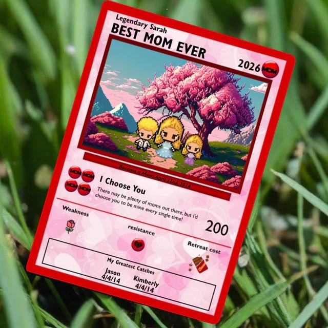 カスタム母の日トレーディングカード,カスタムフォトカード,お母さんへのギフト,母の日ギフト - 