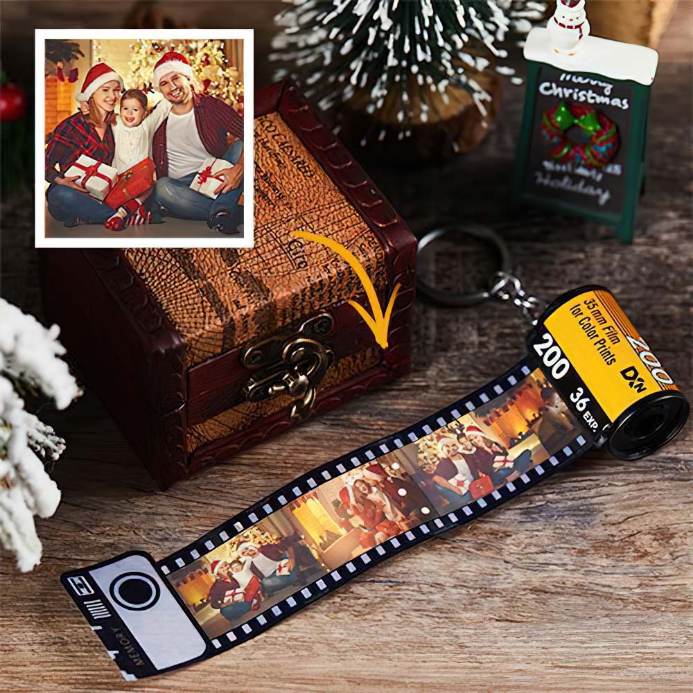 カスタムフィルムキーホルダーベストギフト‐写真5 10 15 20枚写真添付作成遠距離恋愛プレゼント