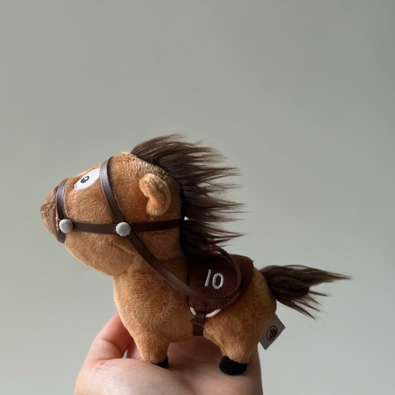 2026年幸運の星座馬ぬいぐるみキーチェーンかわいい馬人形バッグチャーム女の子友達への誕生日プレゼント