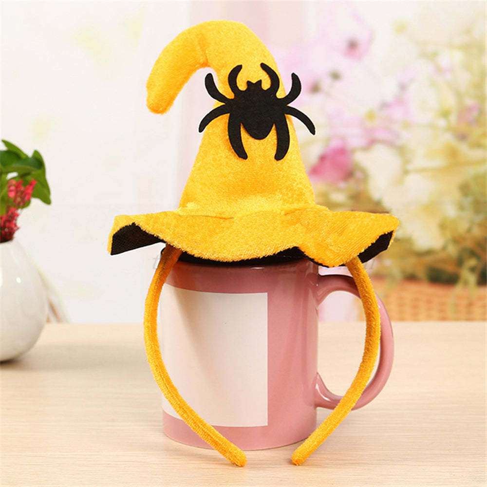 ハロウィーンヘッドバンドパンプキンフックハットこどもの日パーティーパフォーマンス用品ゴーストヘッドバットイエローフックハットヘッドバンドヘアアクセサリー
