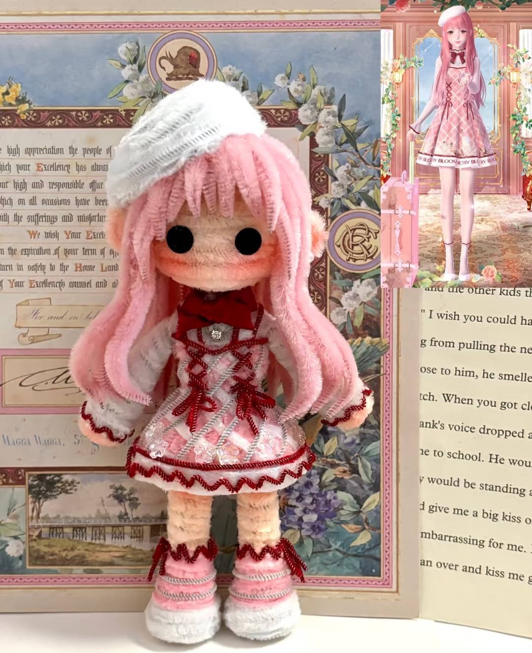 ツイストスティックプライベートカスタマイズされた手作り人形は、写真に従ってカスタマイズでき、手作りのdiy装飾品、誕生日プレゼント