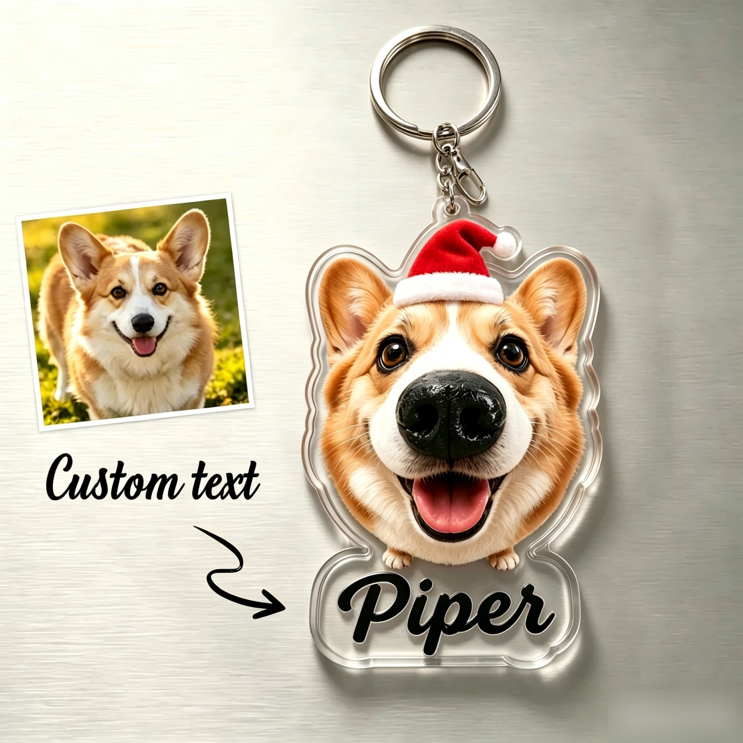 カスタム犬の鼻型クリスマススクイーズ冷蔵庫マグネット – ペットの顔と名前をパーソナライズ,犬好きへのかわいいホリデーギフト