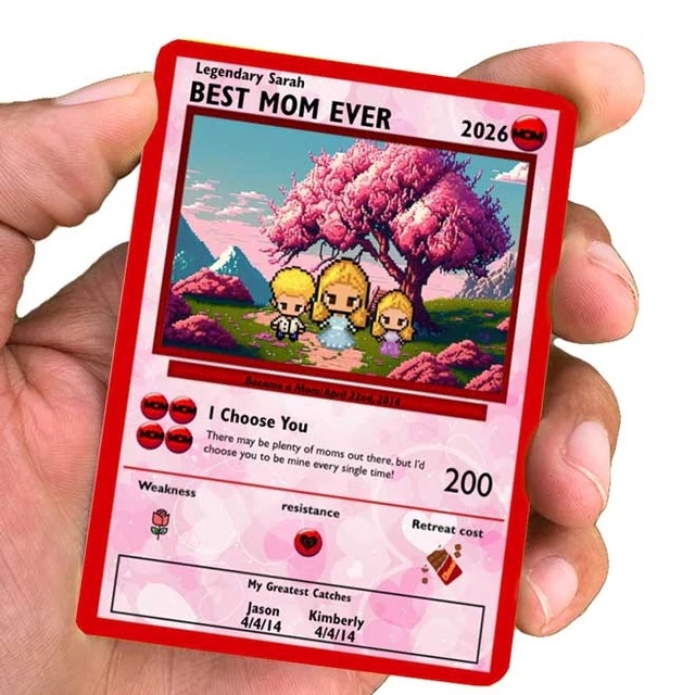 カスタム母の日トレーディングカード,カスタムフォトカード,お母さんへのギフト,母の日ギフト - 