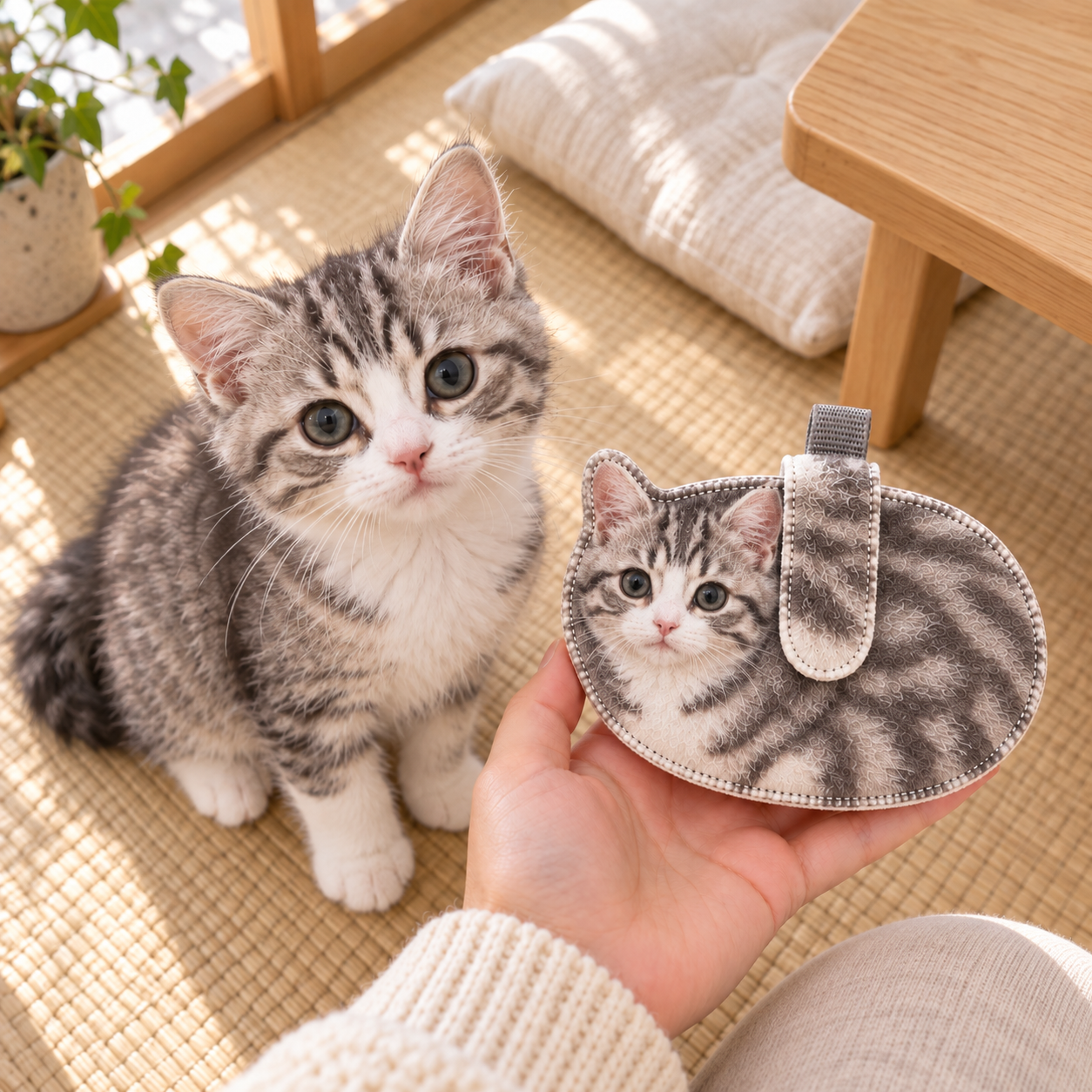 パーソナライズされたペット写真ミニポーチ,カスタムペットバッグチャーム,ペット飼育者への最高のメモリアルギフト