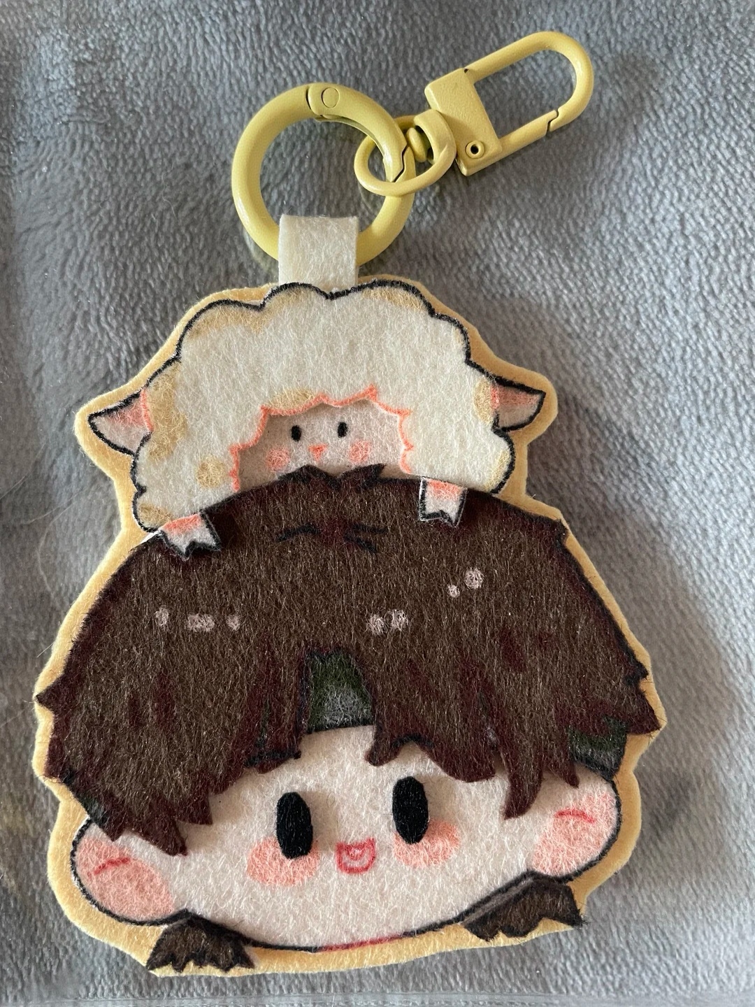 カスタム漫画フェルトキーホルダー – パーソナライズされたフェルトキーホルダー、クリエイティブなギフトとお土産