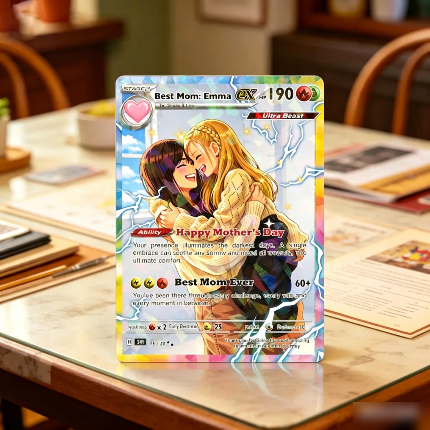 カスタム母の日トレーディングカード,カスタムフォトカード,お母さんへのギフト,母の日ギフト - 