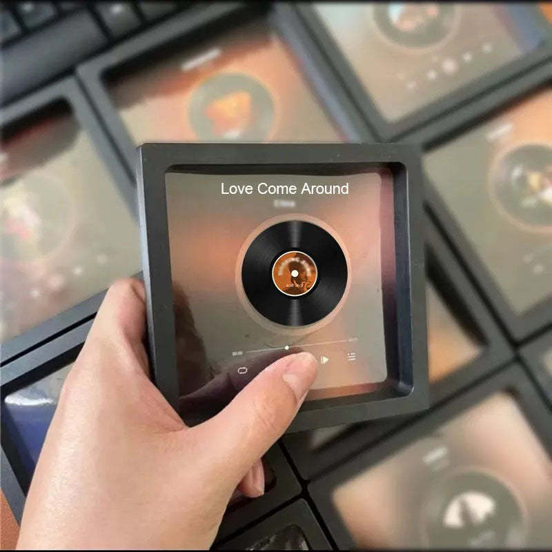 カスタマイズされたアルバム冷蔵庫マグネットパーソナライズされた音楽冷蔵庫マグネットは曲を再生し、音量を調整できます -