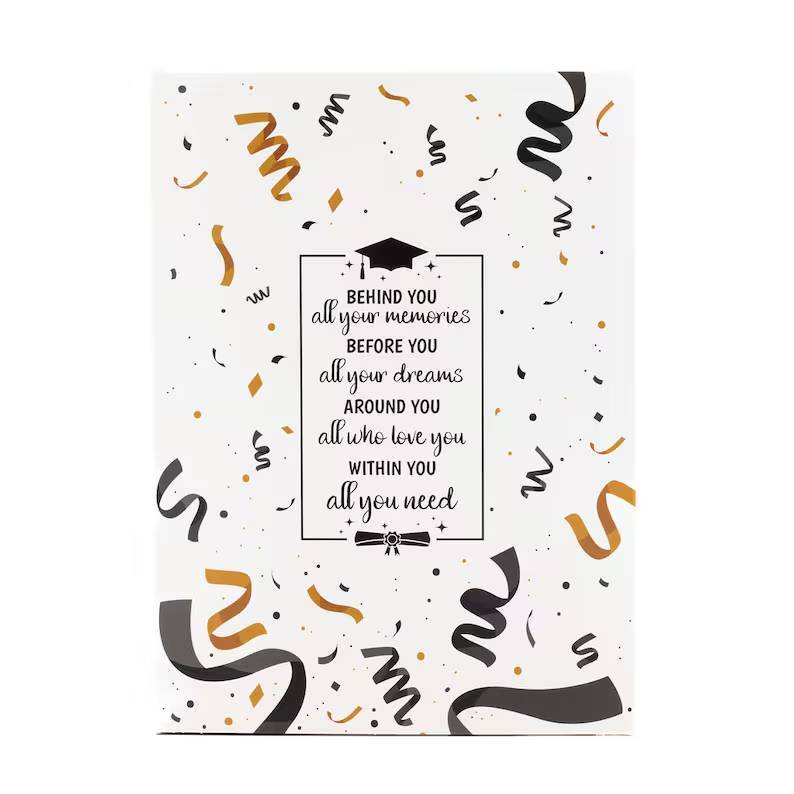 自分で詰められる空の卒業ギフト包装、12日間の卒業ギフト、卒業おめでとうギフト包装