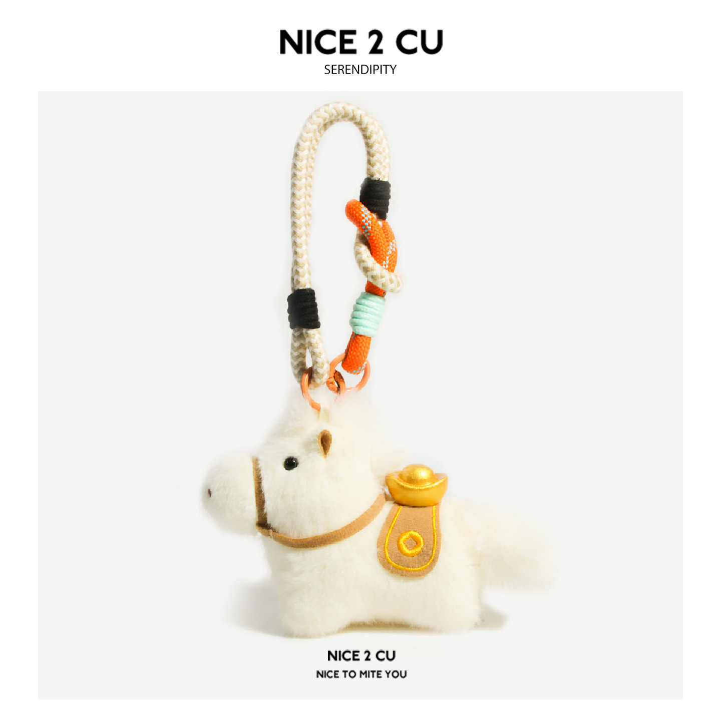 馬年ラッキーキーホルダー 2026 新年ギフト 彼へのポニーチャーム