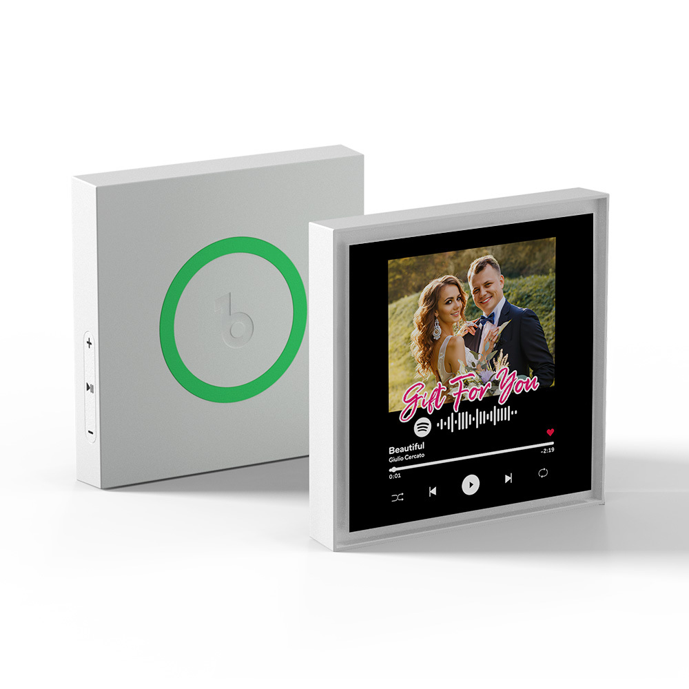 パーソナライズされた音楽写真冷蔵庫マグネットカスタムフレームアートspotify音楽冷蔵庫マグネット彼女へのギフト - 