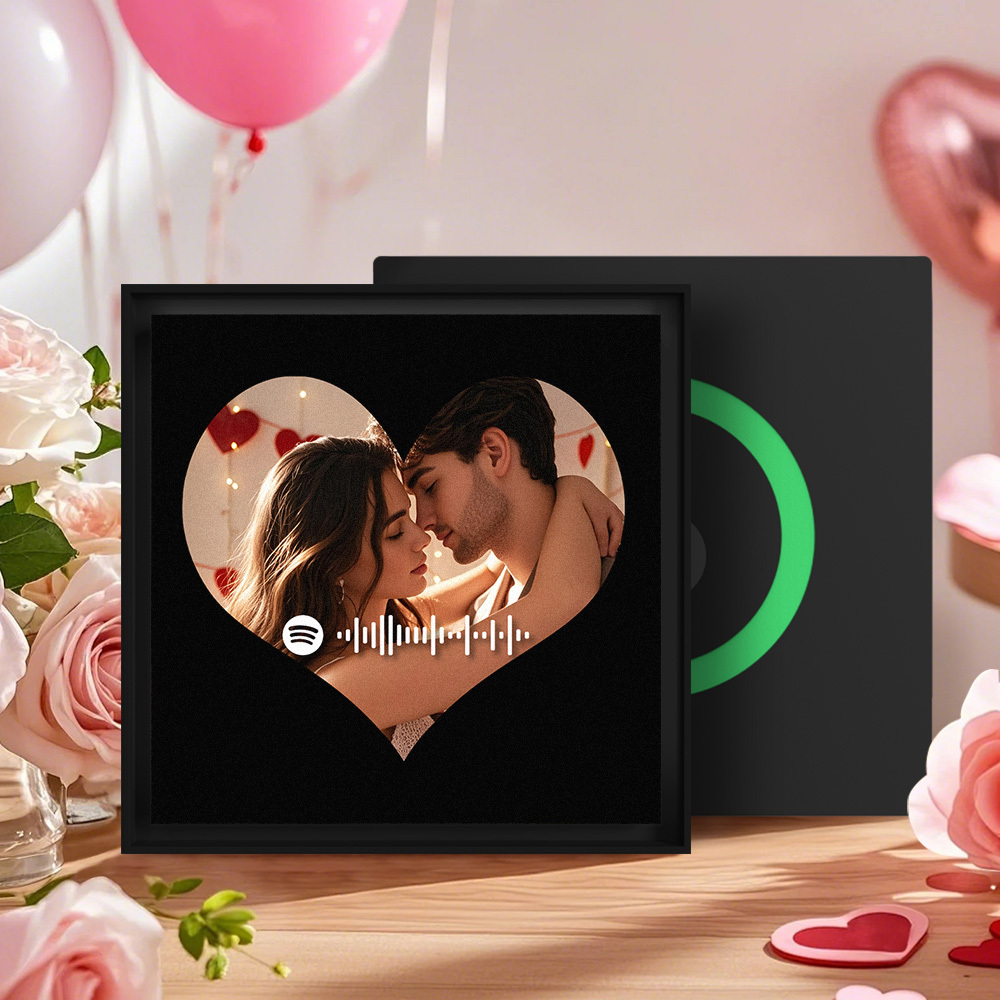 カスタム Spotify 音楽 & 写真冷蔵庫用マグネットは 1 ~ 6 フレームのアートと曲をカスタマイズできます - 
