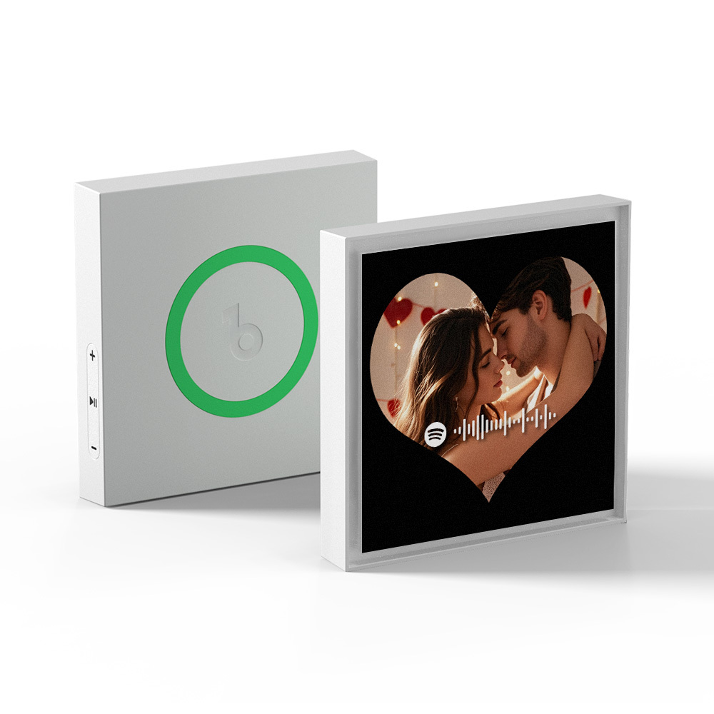 カスタム Spotify 音楽 & 写真冷蔵庫用マグネットは 1 ~ 6 フレームのアートと曲をカスタマイズできます - 