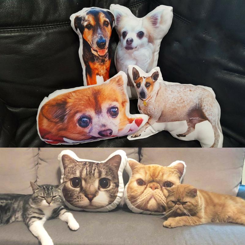 カスタム犬の枕犬の写真の枕パーソナライズされたペットの枕猫の枕