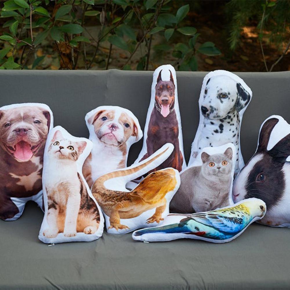 カスタム犬の枕犬の写真の枕パーソナライズされたペットの枕猫の枕