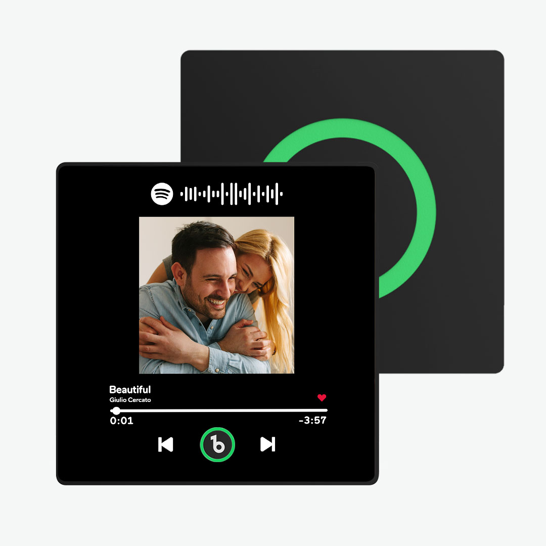 カスタム音楽冷蔵庫用マグネット カラフルなフレーム付き 曲を再生できるパーソナライズされたspotifyと写真の冷蔵庫用マグネット -