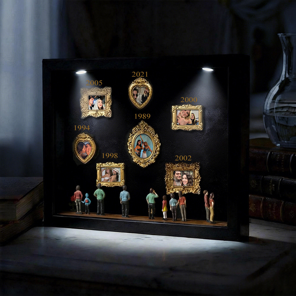 大切な人への贈り物,カスタムフォト&イヤーミュージアムオブアスフレーム かわいいミニチュアミュージアムギフト 意味のあるギフト 家族へのギフト - 
