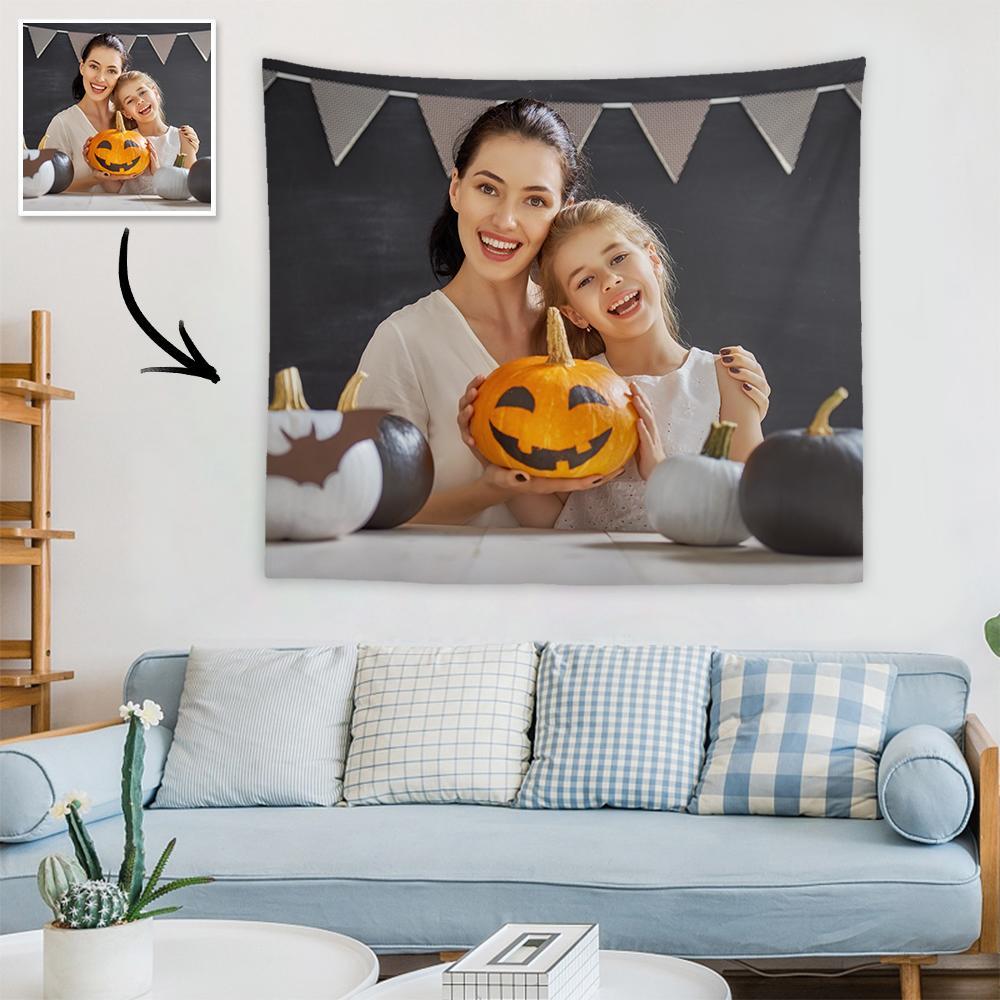 ハロウィンカスタムファミリーカスタム写真タペストリー壁の装飾ハンギング生地絵画ハンガーフレームポスター