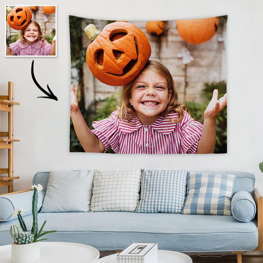 ハロウィンカスタムフ子供カスタム写真タペストリー壁の装飾ハンギング生地絵画ハンガーフレームポスター