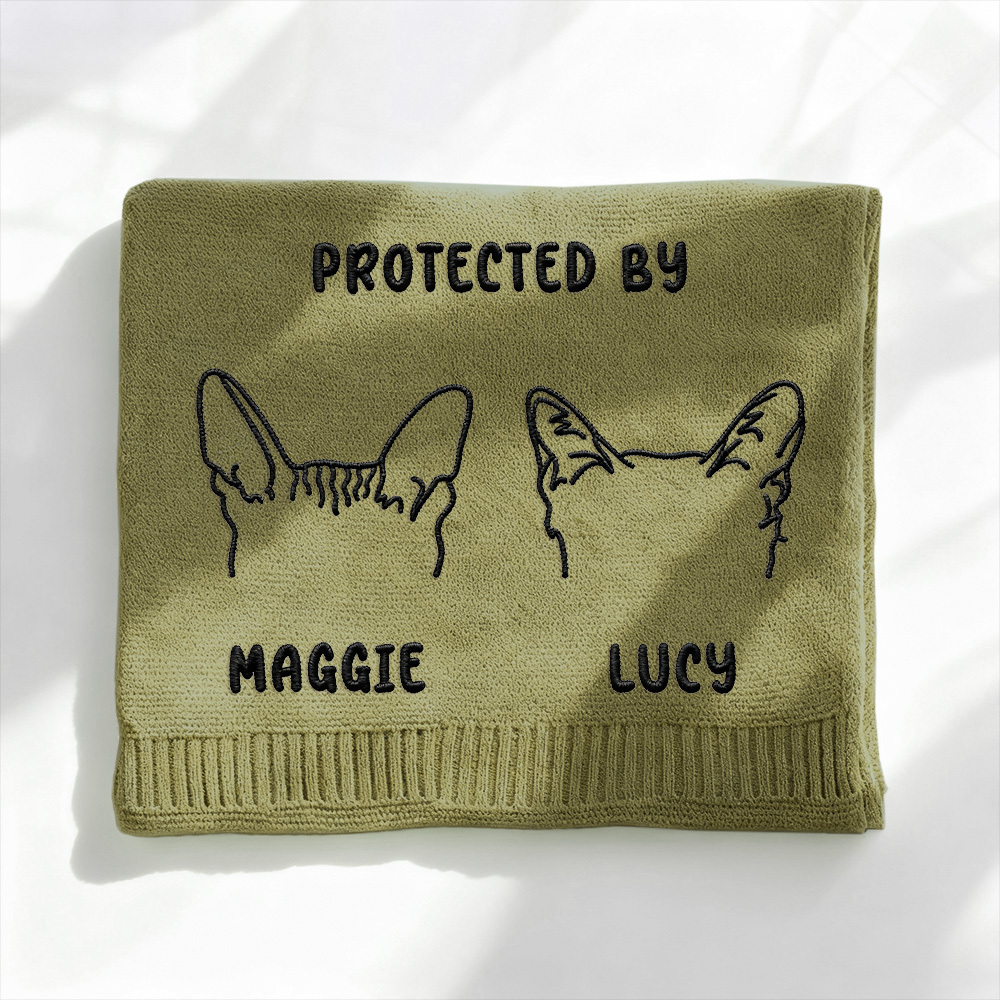 ペット愛好家のためのカスタム刺繍ペット肖像織りスカーフパーソナライズ犬用マフラー - 