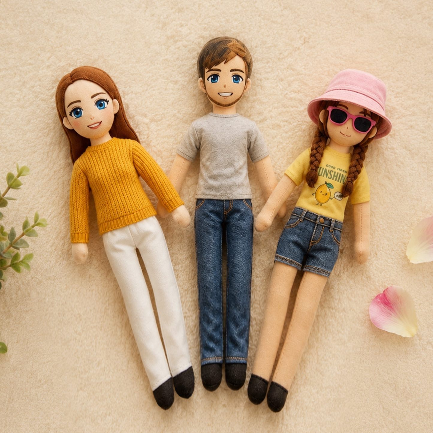 ポーズ可能なボディを備えたカスタム Mini Me 人形 – 友人へのカスタム人形ギフト カスタム醜い人形 カスタム写真付きぬいぐるみ - GetPhotoBanketJP