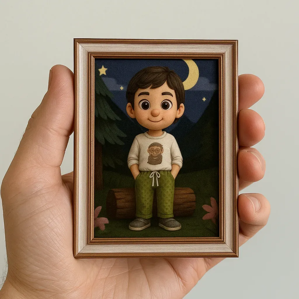 カスタム3d効果アクションフィギュア冷蔵庫マグネットパーソナライズされた肖像冷蔵庫マグネット家族へのギフト - 