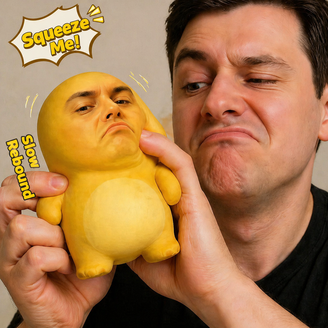 カスタムフェイス スローリバウンド スクイーズ ストレス解消人形 パーソナライズされたストレス解消スクイーズトイ 面白い不安解消ギフト