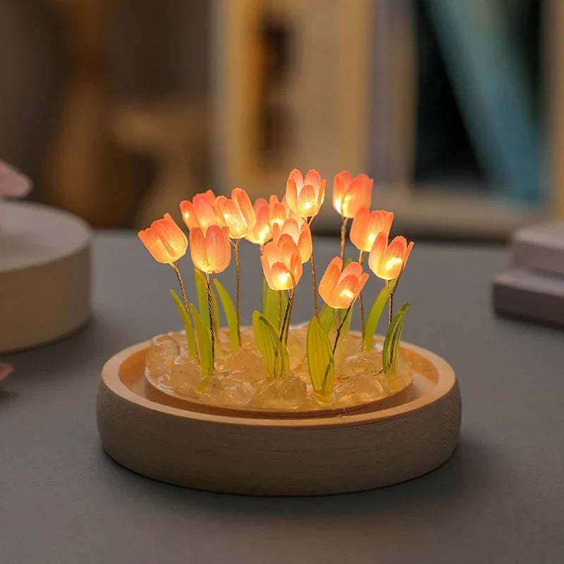 チューリップフラワーナイトライトdiy 愛へのロマンチックな