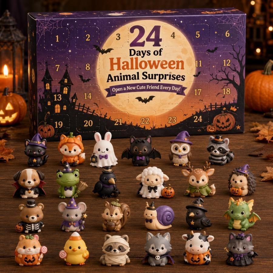 ハロウィン アドベントカレンダー 24日間｜ミニフィギュア カウントダウンカレンダー ブラインドボックス ハロウィン飾り コレクション