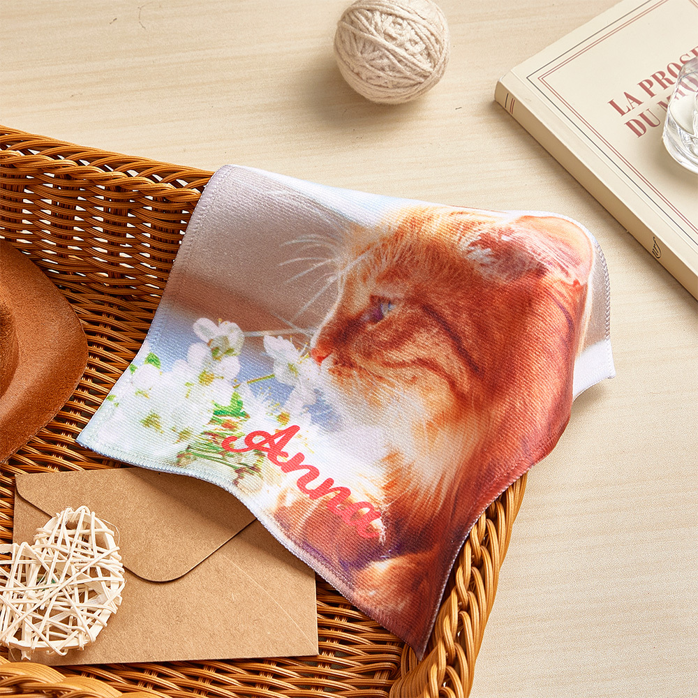 名入れハンカチ カスタマイズハンカチ カスタマイズベビーハンカチ ペット誕生祝福 結婚祝福 記念日 誕生日プレゼント ギフト